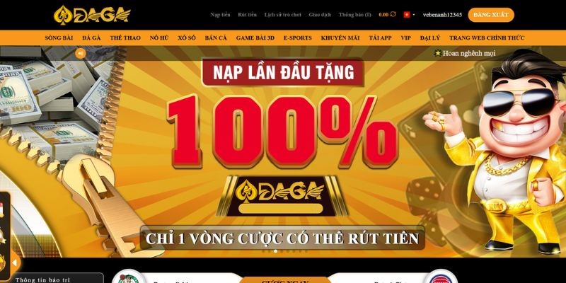 Ưu đãi nạp tiền chơi game Sòng Bài lần đầu